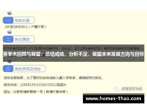 赛季末回顾与展望：总结成绩，分析不足，展望未来发展方向与目标